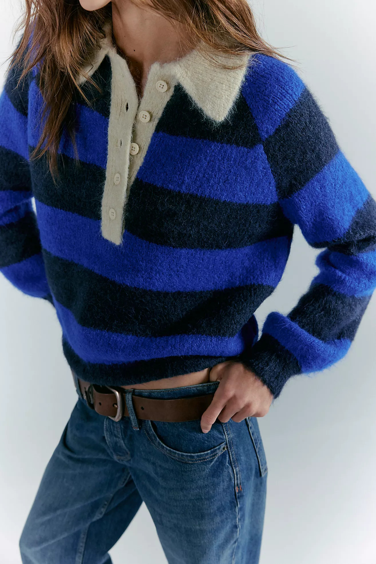 The Tiny Big Sister Frank Striped Polo | Free People (Global - UK&FR Excluded)