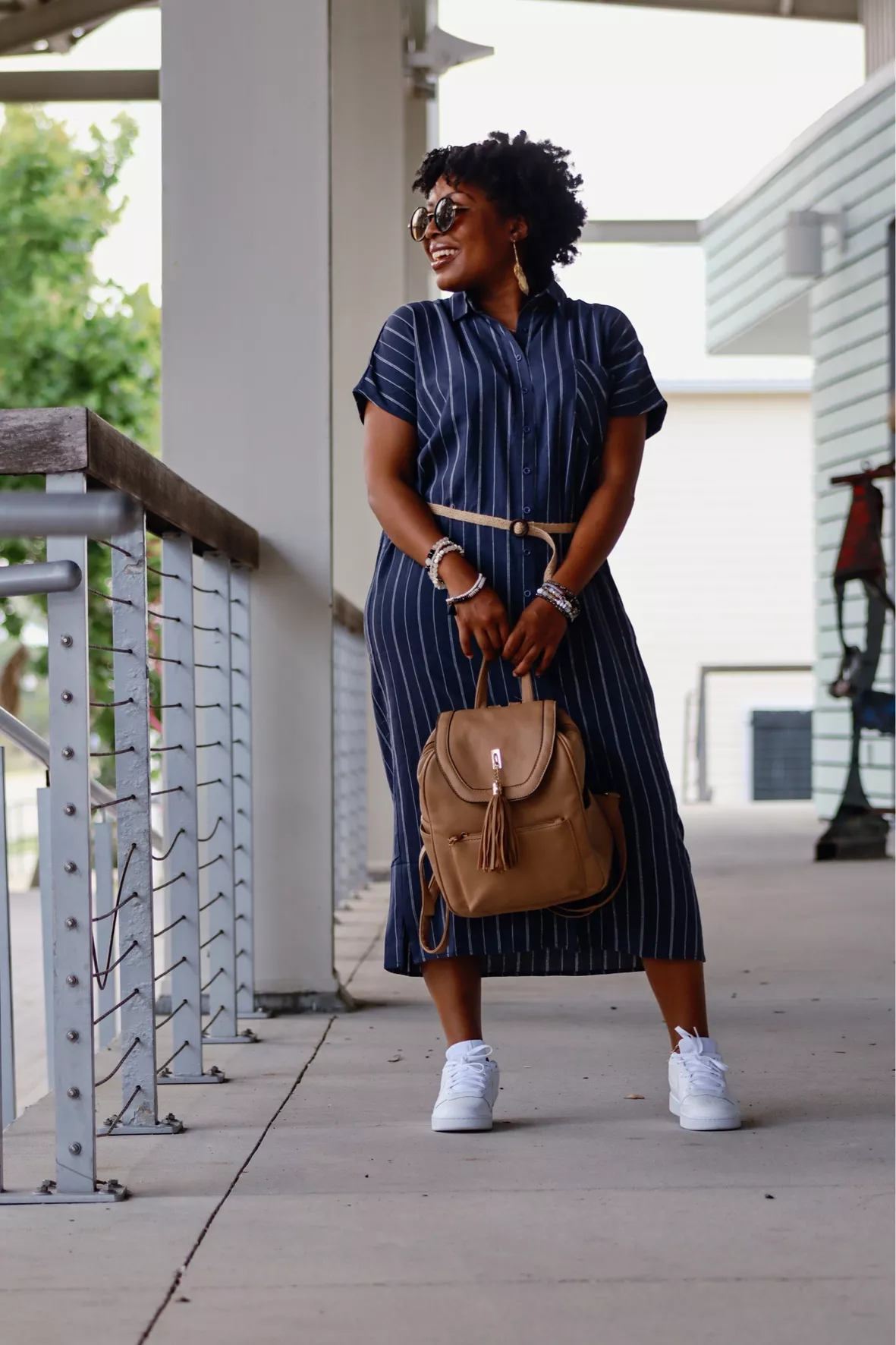 Pin Stripe Collared Dress with … curated on LTK