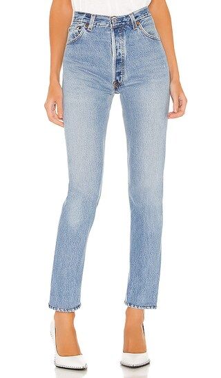 RE/DONE Levis High Rise in Indigo | Revolve Clothing