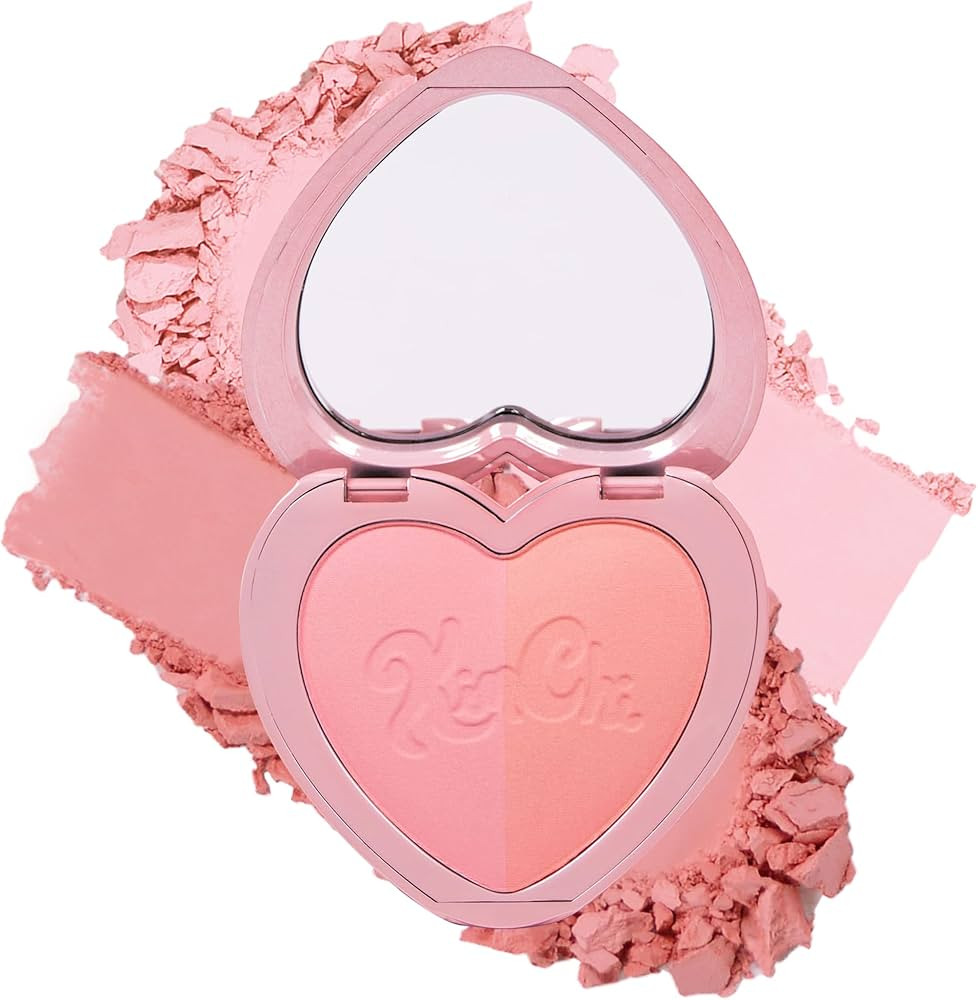 KimChiChic Beauty Thailor Blush Duo, Heart-Shaped Compact with Mirror, Buildable, Silky Matte & S... | Amazon (US)