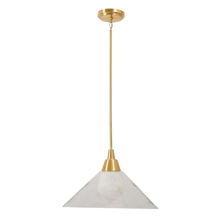 Jude Blown Glass Pendant, Cone | Williams-Sonoma