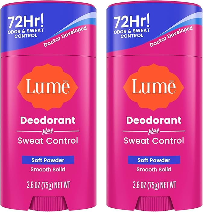 Lume Deodorant Plus Sweat Control - Smooth Solid Stick - Maximum Strength Antiperspirant - 72 Hou... | Amazon (US)