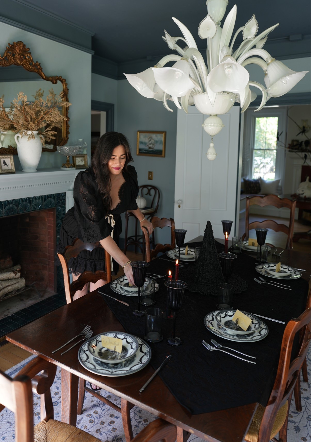 Halloween table setting Halloween dinner party Halloween dishes pottery barn Halloween Marshalls 

#LTKHome #LTKSeasonal