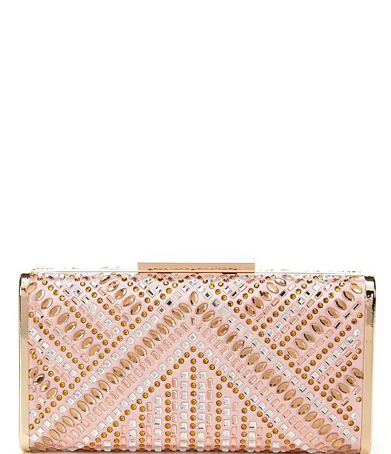 Heatset Rhinestone Gold Plated Clutch | Dillard's