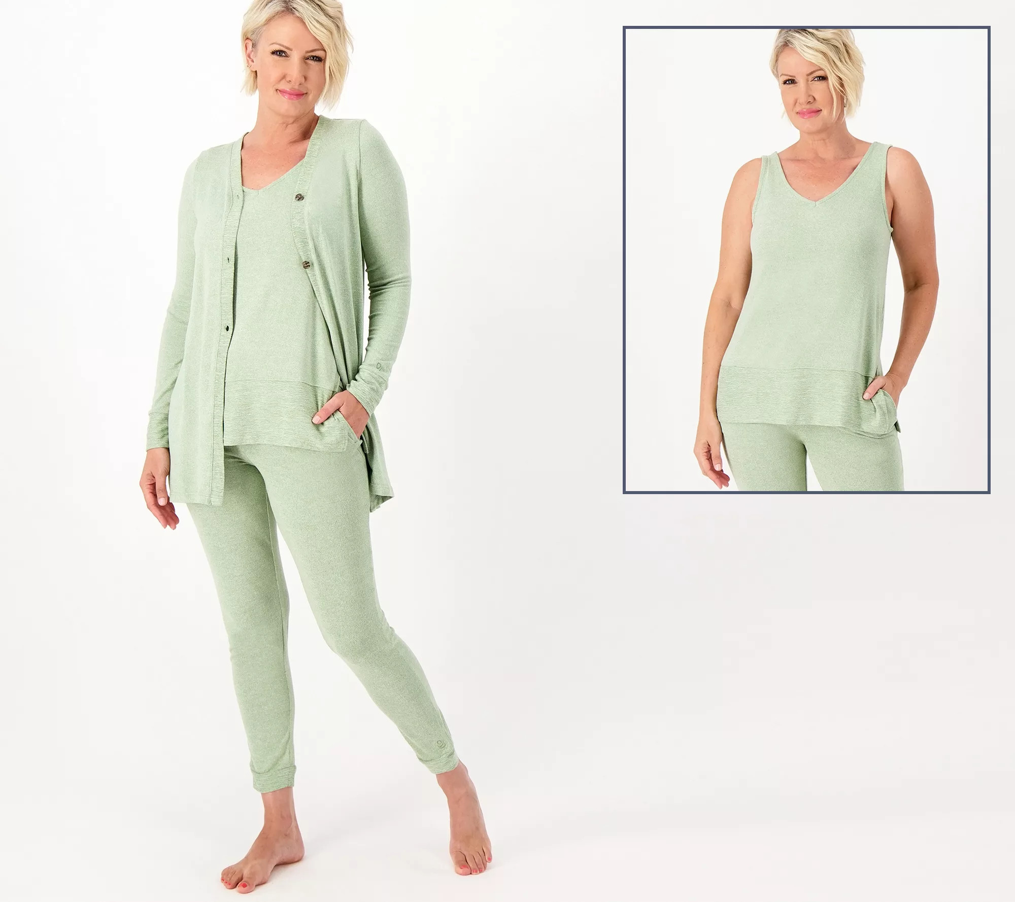 Cuddl Duds Regular Seriously Soft Sweater Knit 3-Pc Lounge Set - QVC.com | QVC
