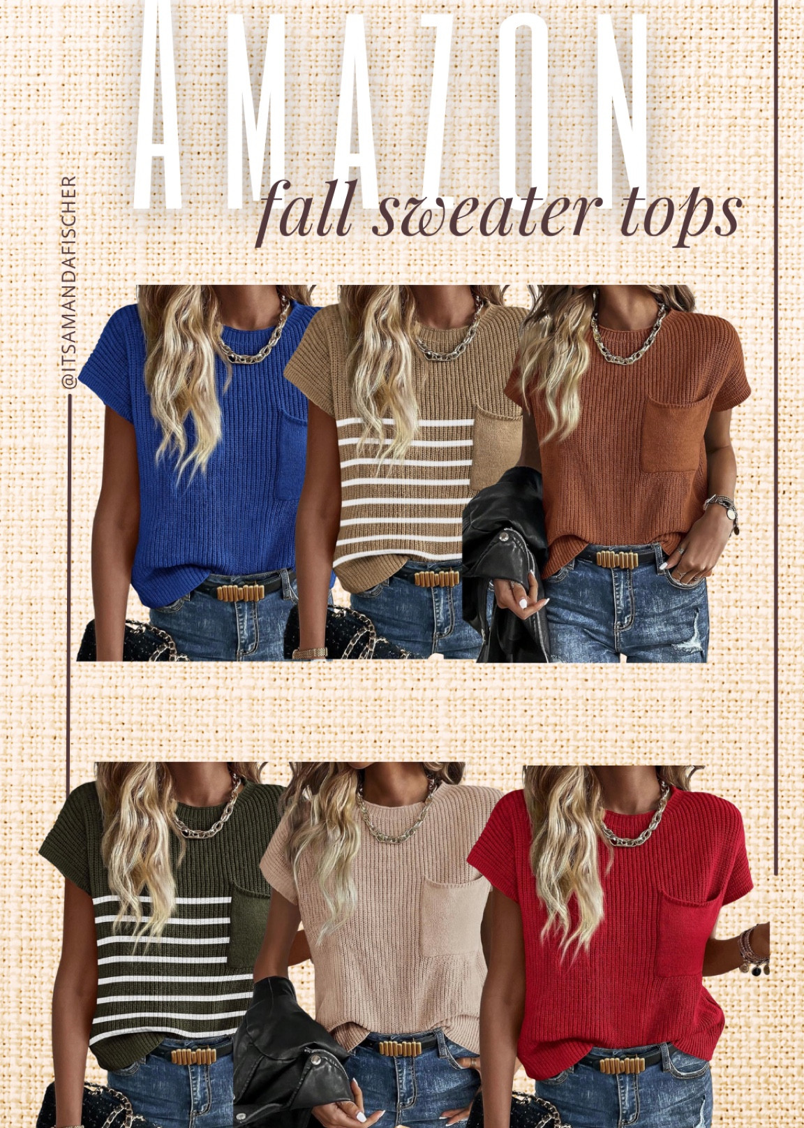 These tops are such great quality and versatile to dress up with jeans or dress pants for work or wear with joggers for running kids around.

Fall fashion. Short sleeve sweater. Pocket sweater. Stripe sweaterr

#LTKFindsUnder50 #LTKFallSale #LTKStyleTip