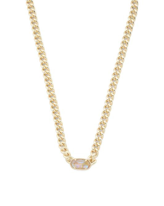Gold Iridescent Abalone Grier Pendant Necklace | TJ Maxx