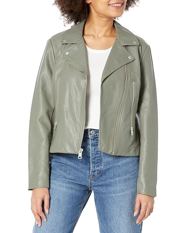 Levi's Women's Vegan Leather 538 Moto Jacket (Regular & Plus Size) | Amazon (US)