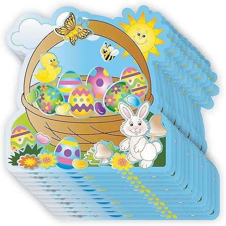 Kicko Make Your Own Sticker - Pack of 12 Easter Basket Sticker Scenes - for Stress Reliever, Educ... | Amazon (US)
