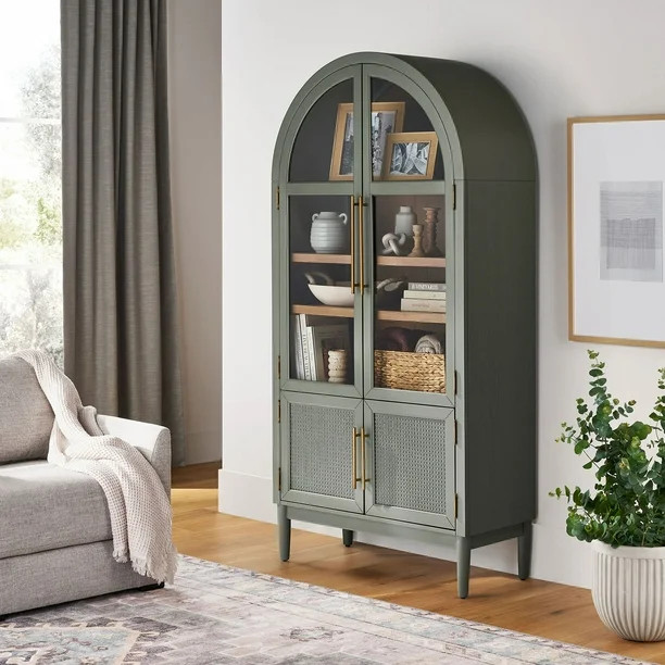 Member's Mark Enzo Storage Cabinet With Rattan Cabinet Doors | Sam's Club