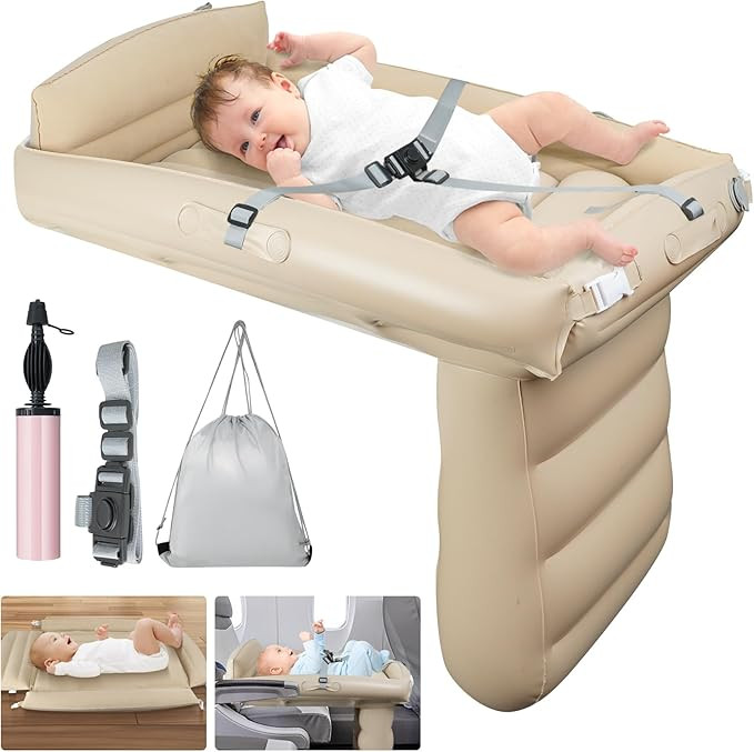 Inflatable Toddler Travel Bed - Airplane Bed for Toddler Flyaway Kids Travel Bed for Airplane and... | Amazon (US)