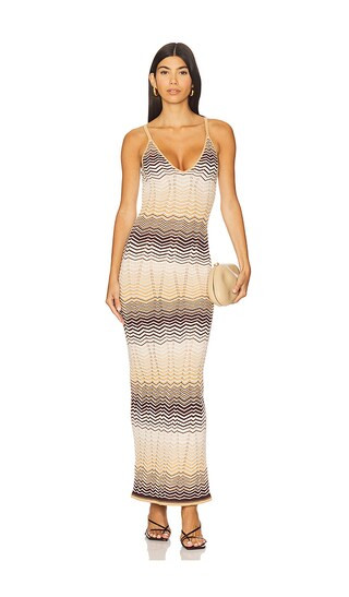 Vuolo Knit Dress in Neutral Multi | Revolve Clothing (Global)