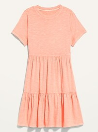 Short-Sleeve Tiered Mini Swing Dress for Women | Old Navy (US)