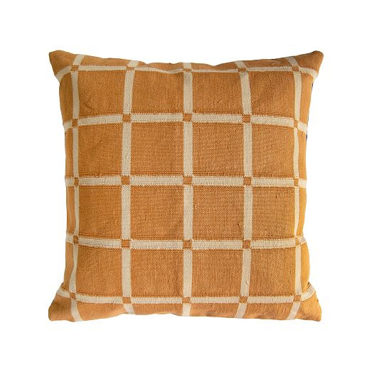 Leah Singh Reversible Grid Pillow Cover | West Elm (US)