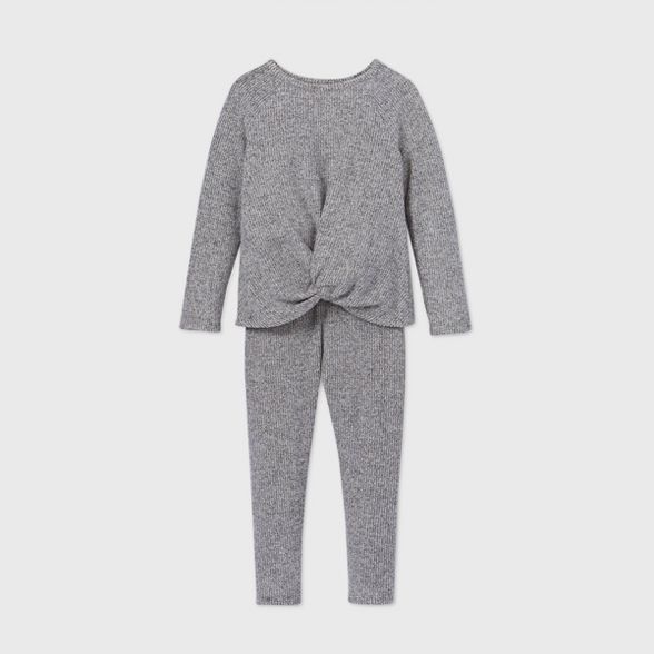 Toddler Girls' Cozy Ribbed Top & Leggings Set - art class™ | Target