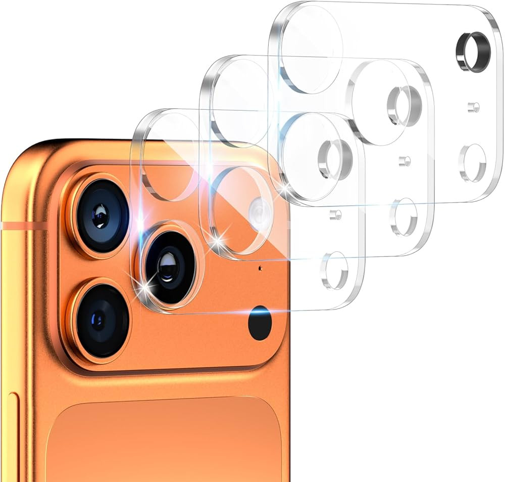CloudValley 3 Pack for iPhone 17 Pro Camera Lens Protector, Military Standard Scratch-Resistant F... | Amazon (US)