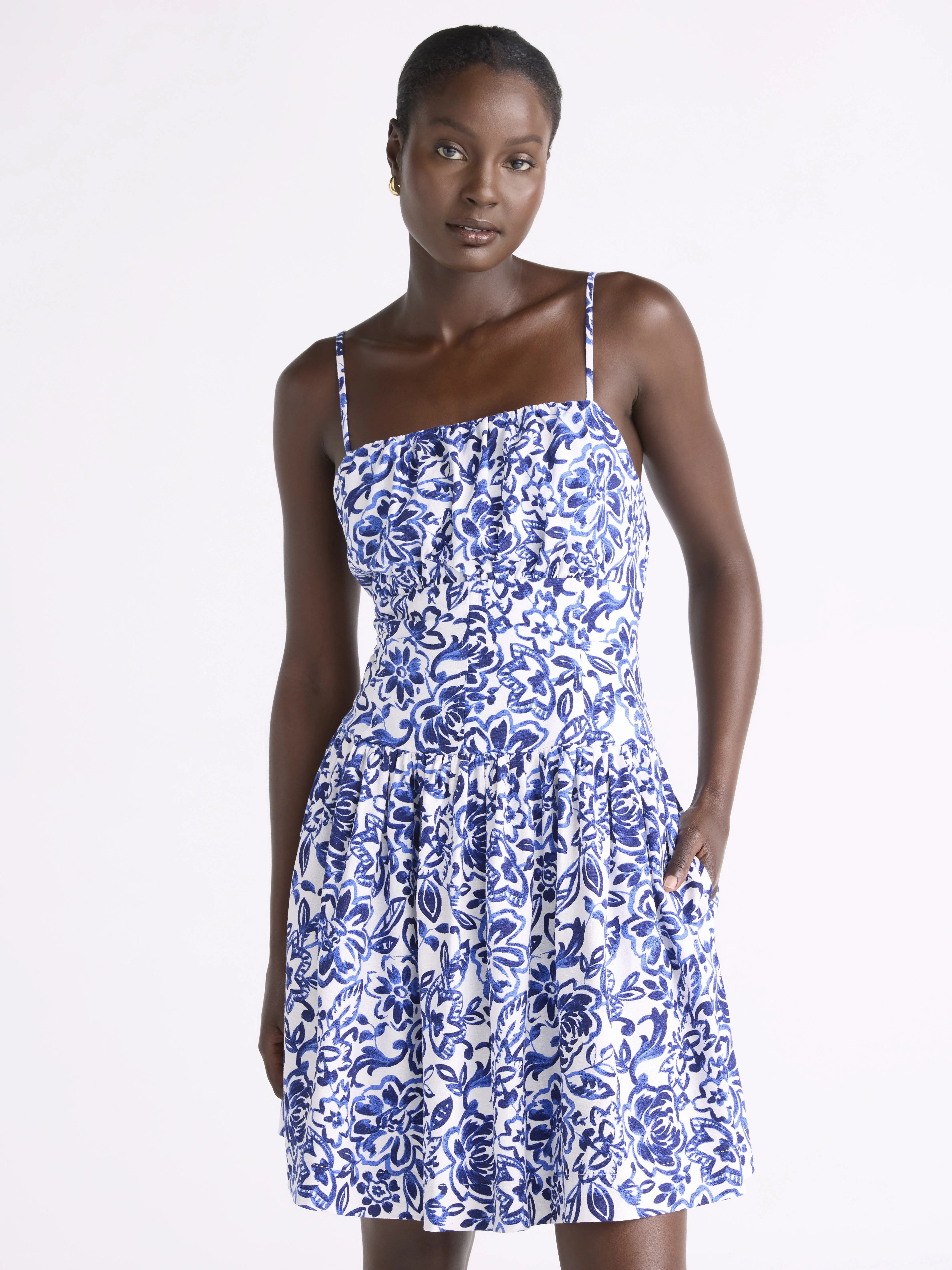 Free Assembly Women's Linen Mini Dress, Sizes XS-XXL | Walmart (US)