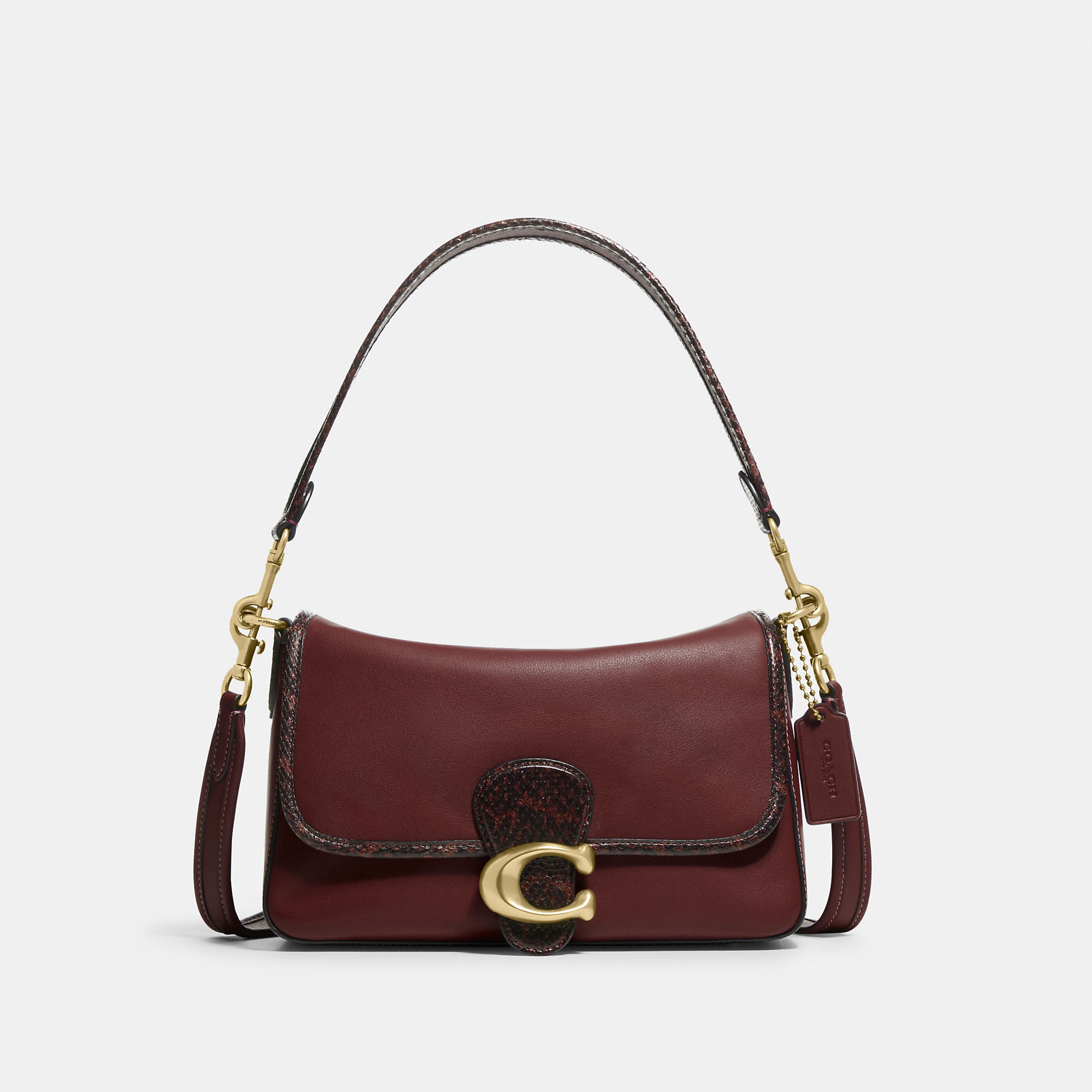 Soft Tabby Shoulder Bag With Snakeskin Detail | Coach (US)