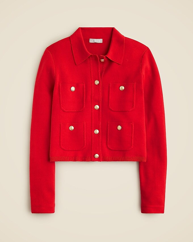 Patch-pocket sweater lady jacket | J. Crew US