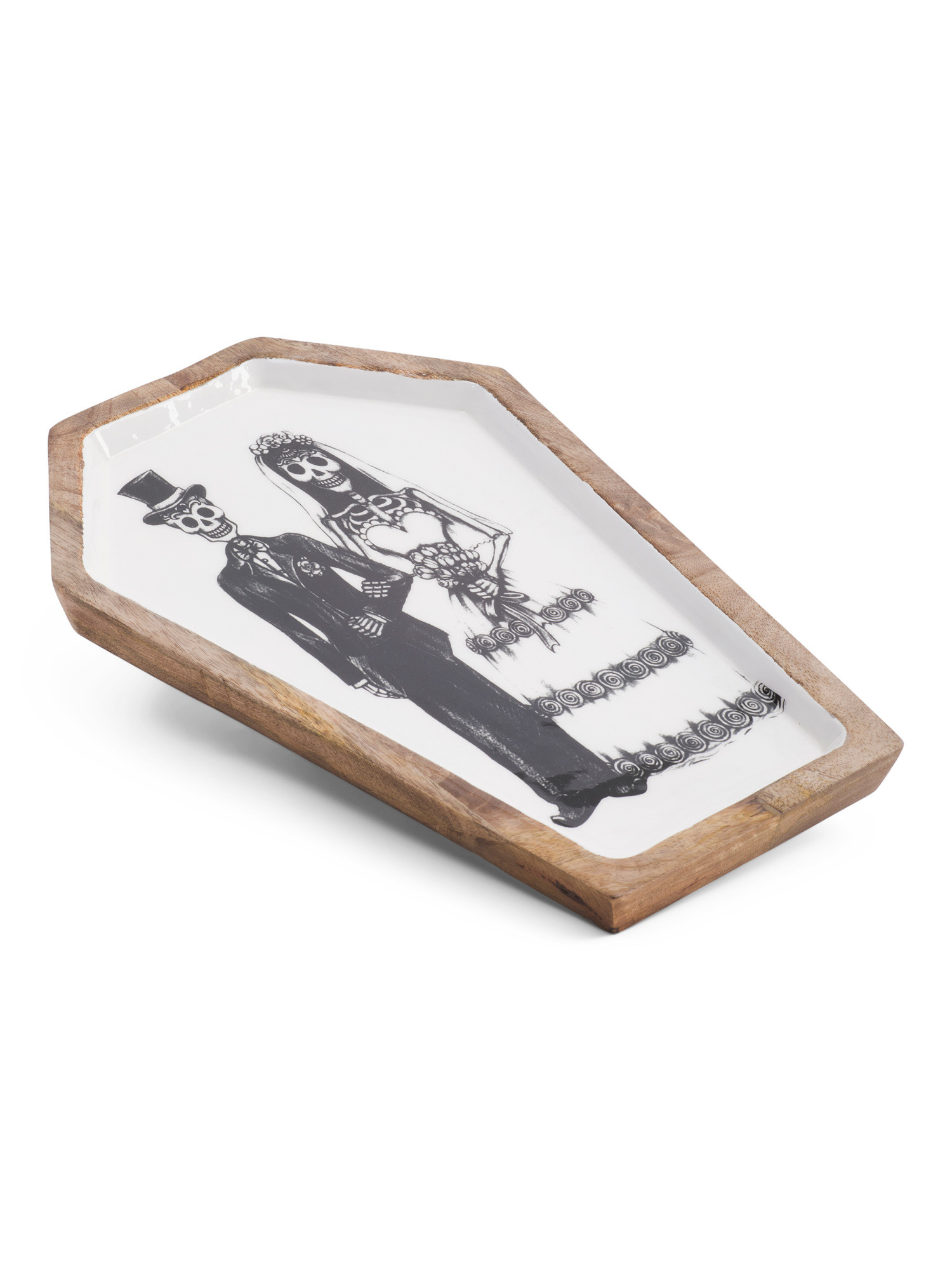 Wood Enamel Coffin Platter | Halloween | Marshalls | Marshalls