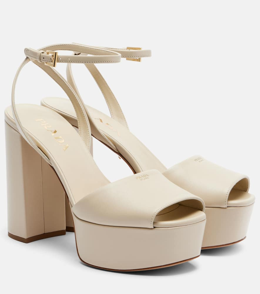 Prada Leather platform sandals | Mytheresa (US/CA)