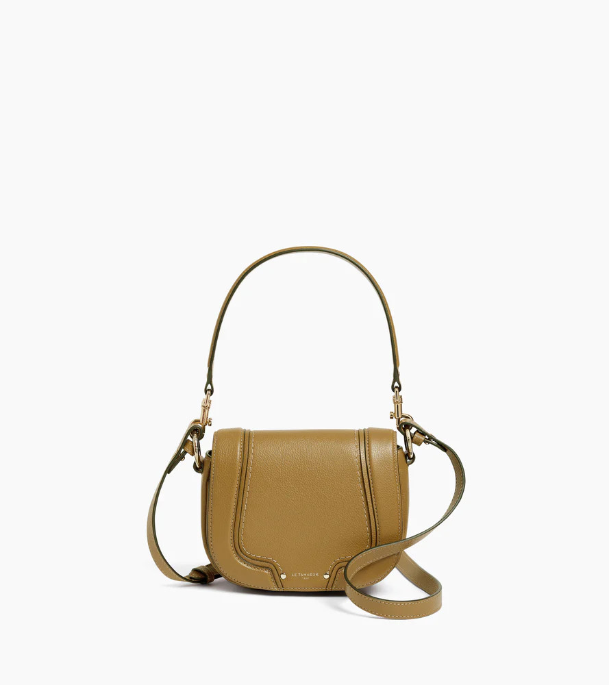 Small Ella crossbody bag in grained leather | Le Tanneur