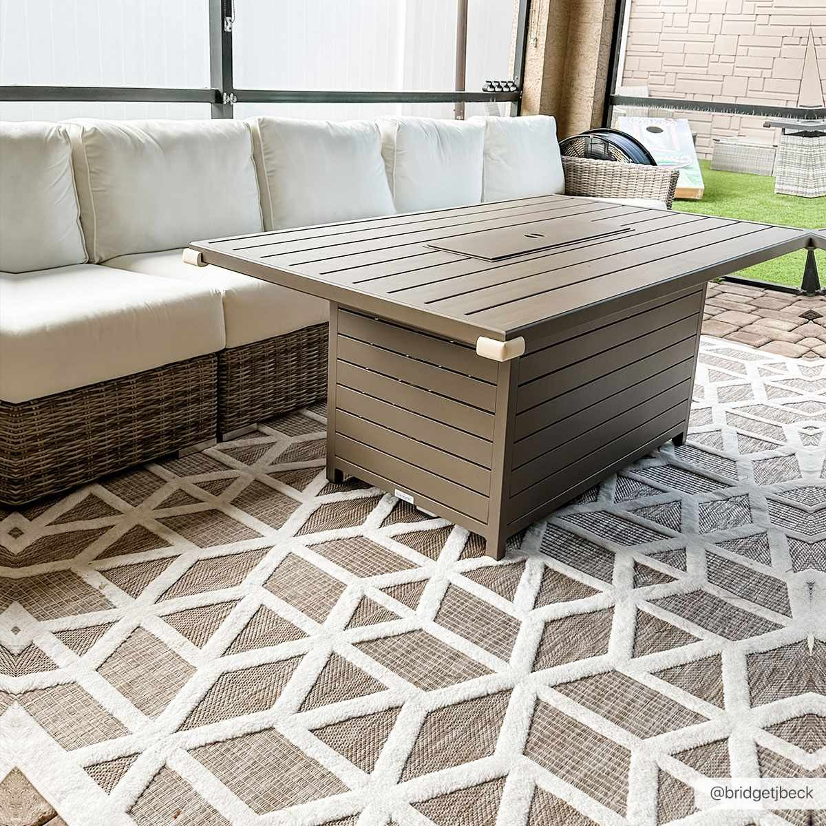Nuri Tan Outdoor Rug | Boutique Rugs