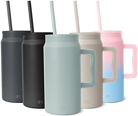 Simple Modern 50 oz Mug Tumbler with Handle and Straw Lid | Insulated Reusable Leakproof Stainles... | Amazon (US)
