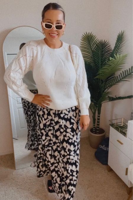 Use code: Britta15 to save

Summer to fall transition outfit idea
Fall workwear outfit 
Fall sweater with midi skirt outfit

#LTKunder50 #LTKcurves #LTKworkwear