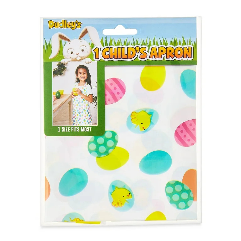 Dudley's Easter Egg Decorating Apron, Child, Plastic, Disposable, Multicolor, 1 Count | Walmart (US)