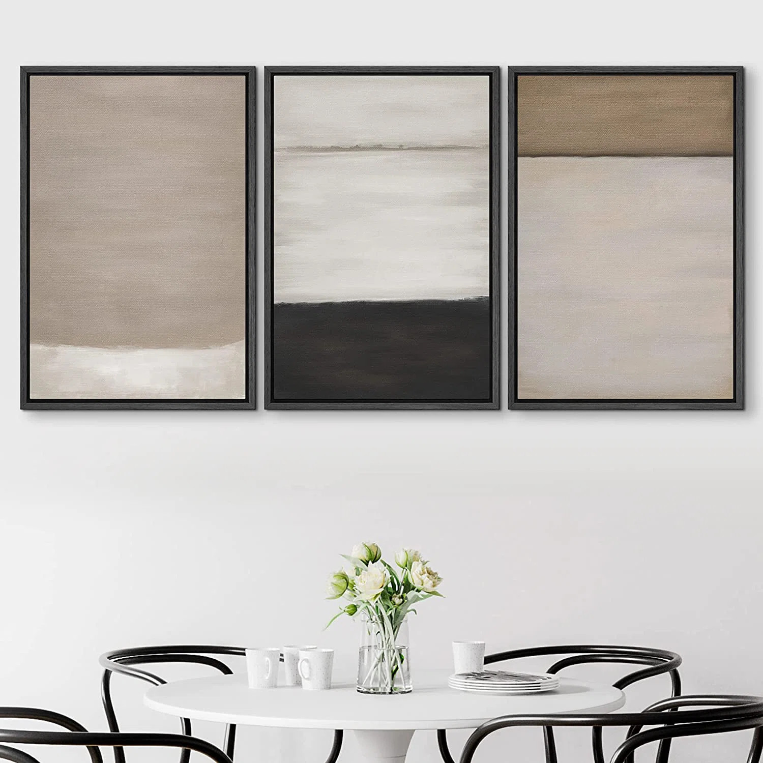 " Grunge Pastel Color Block Collage Abstract Shapes Wall Art " 3 - Pieces Painting Print | Wayfair North America