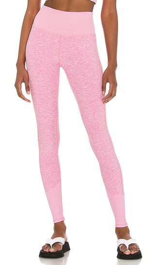High Waist Alosoft Lounge Legging in Parisian Pink Heather | Revolve Clothing (Global)