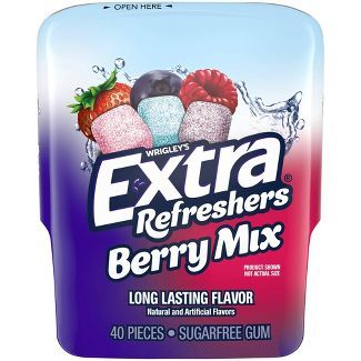 Extra Refreshers Berry Mix Gum 40-Piece Bottle | Target