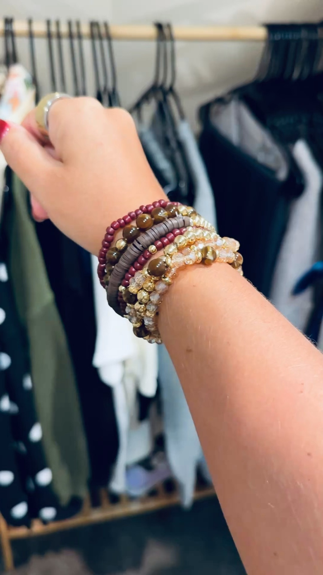 the cutest earth toned bracelet stack for fall! 

 