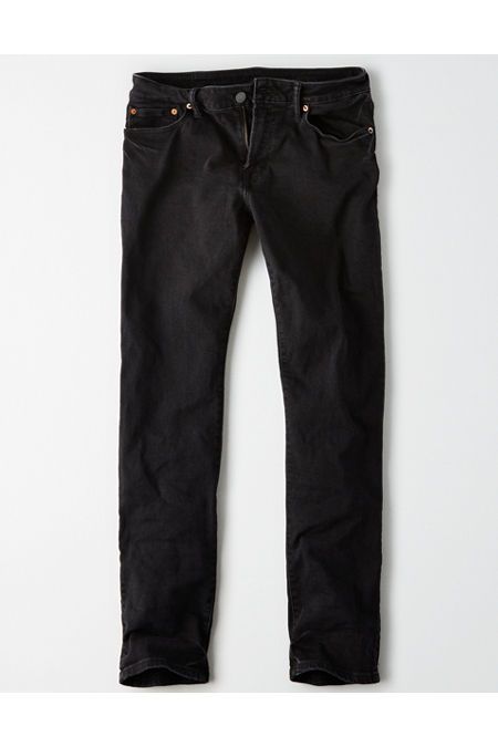 AE Ne(x)t Level Slim Straight Jean Men's Black 38 X 30 | American Eagle Outfitters (US & CA)