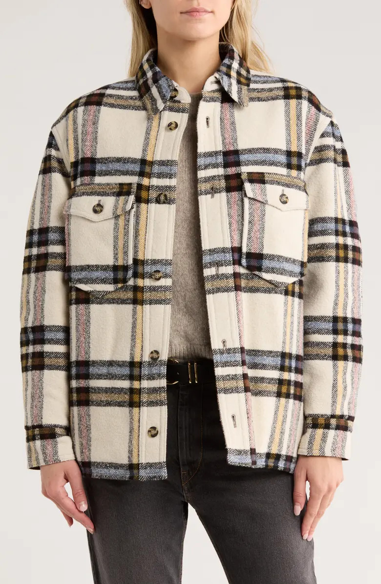 Isabel Marant Étoile Ervey Plaid Flannel Shirt Jacket | Nordstromrack | Nordstrom Rack