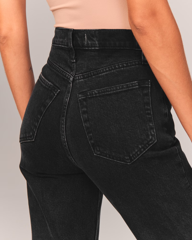 Women's 90s Ultra High Rise Straight Jeans | Women's Bottoms | Abercrombie.com | Abercrombie & Fitch (US)