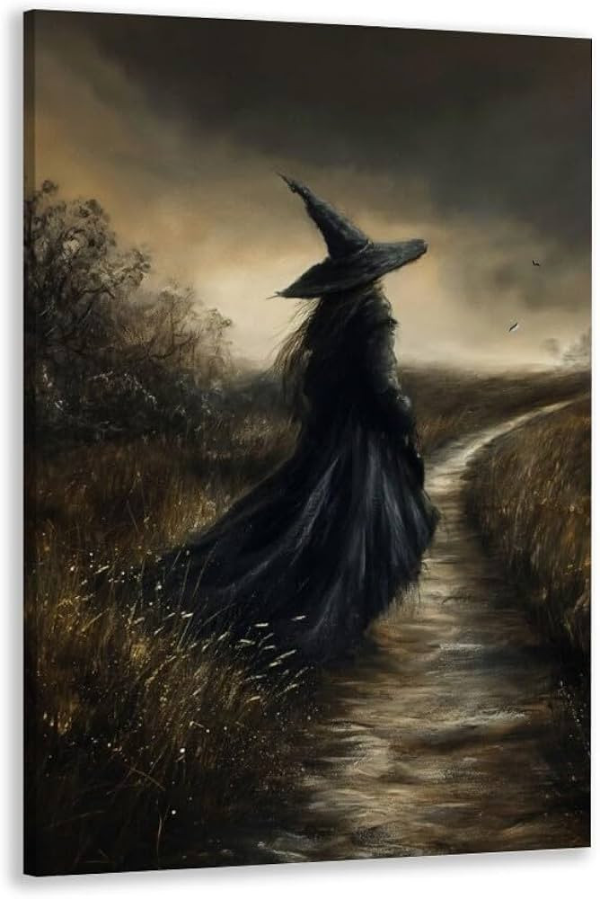 Mystic Gothic Wall Art Nature Witch Art Print dark academia Halloween Poster Vintage Witchy Home ... | Amazon (US)