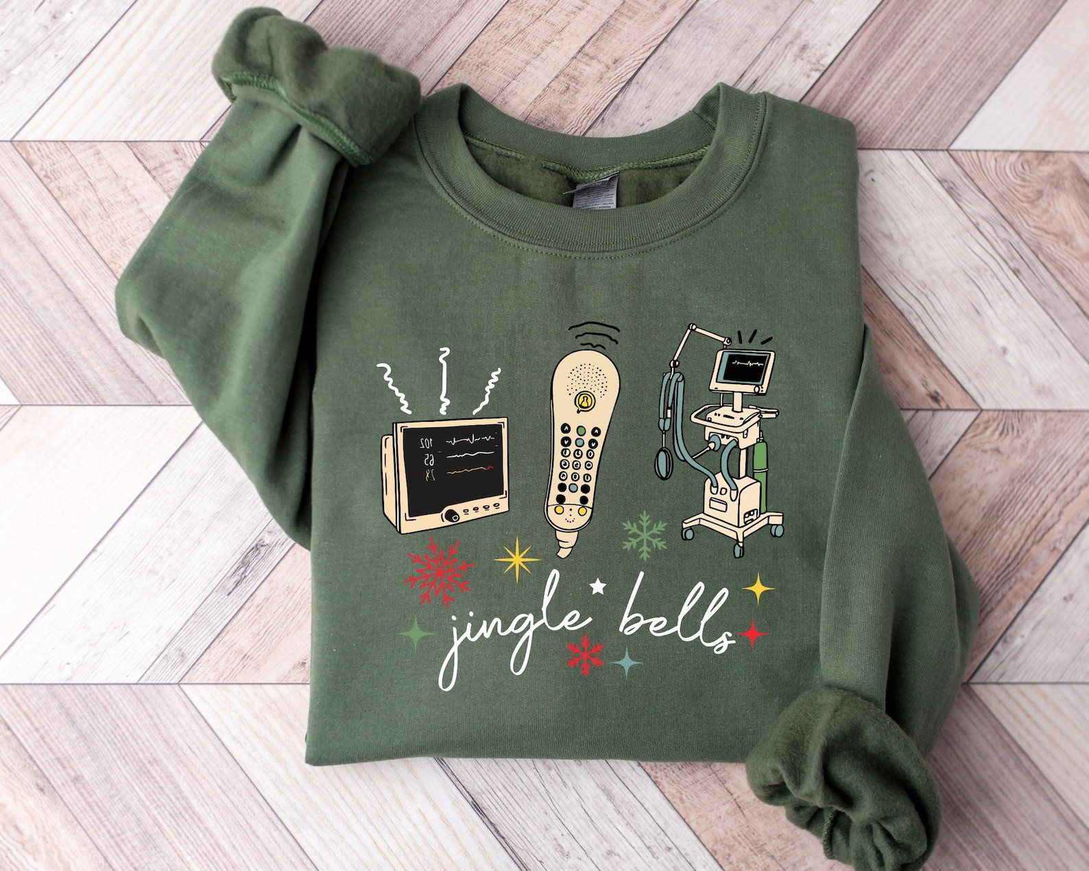 Christmas Nurse Sweatshirt, Jingle Bells Nurse Shirt, Funny Christmas Nurse Shirt,ER Nurse Sweats... | Etsy (US)