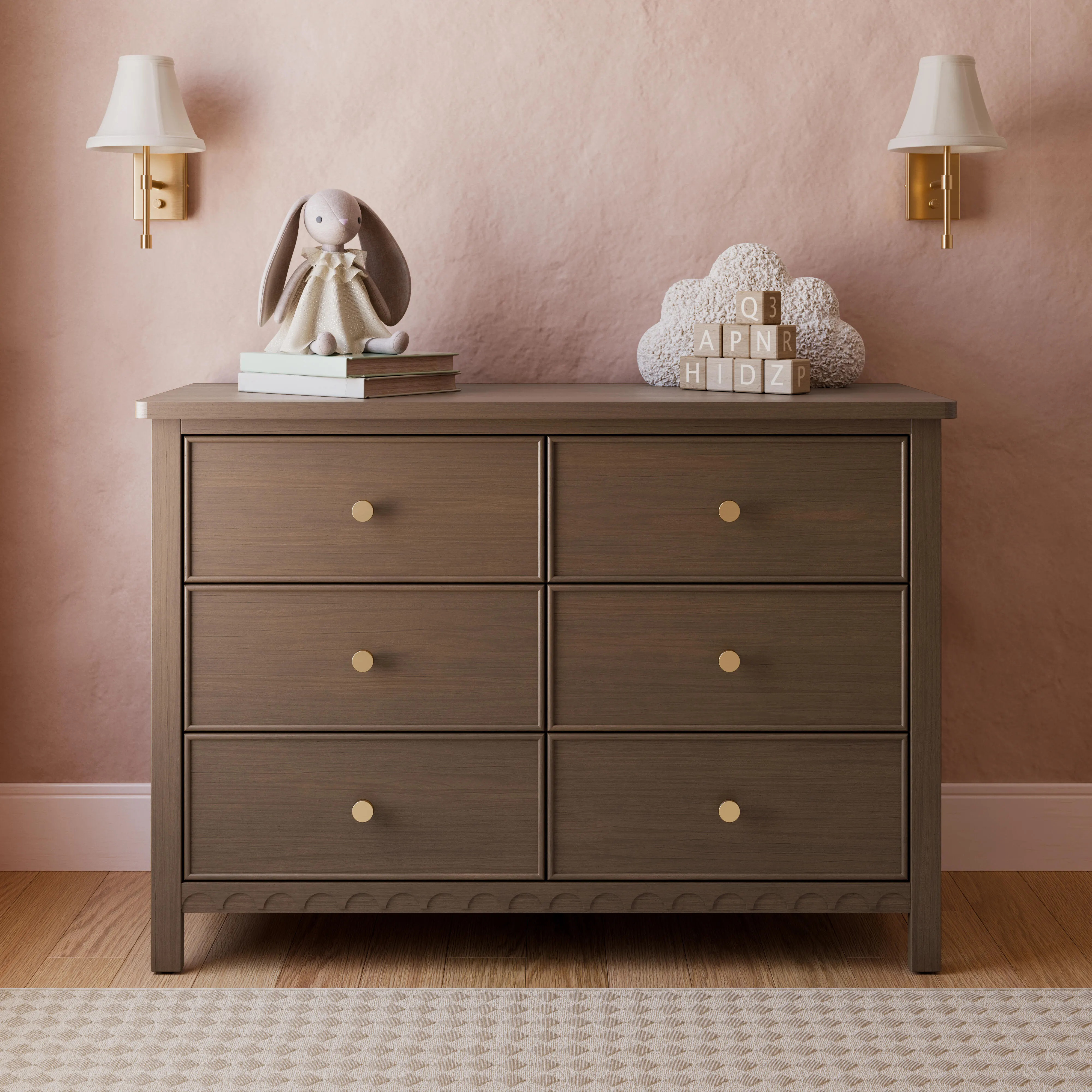 Graco Sasha 6 Drawer Dresser, Hazelnut | Ashley