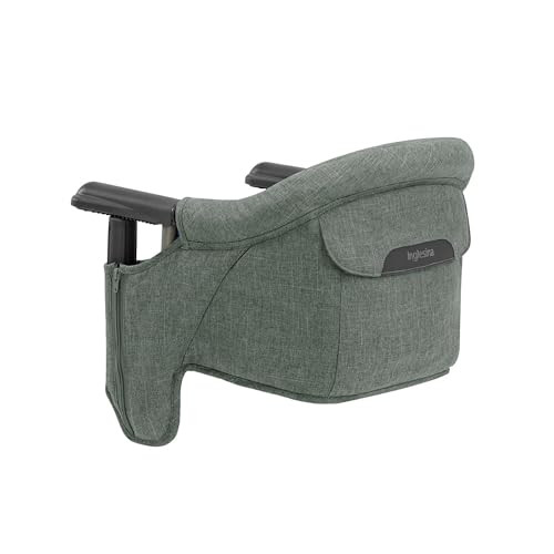 Inglesina Fast Table Chair, Pine Green Melange - Portable Baby High Chair - for Babies & Toddlers up to 37 lbs - Fits Tables 0.8'' to 3.5'' Thick - Compact & Easy to Use - Travel Bag Included | Amazon (US)