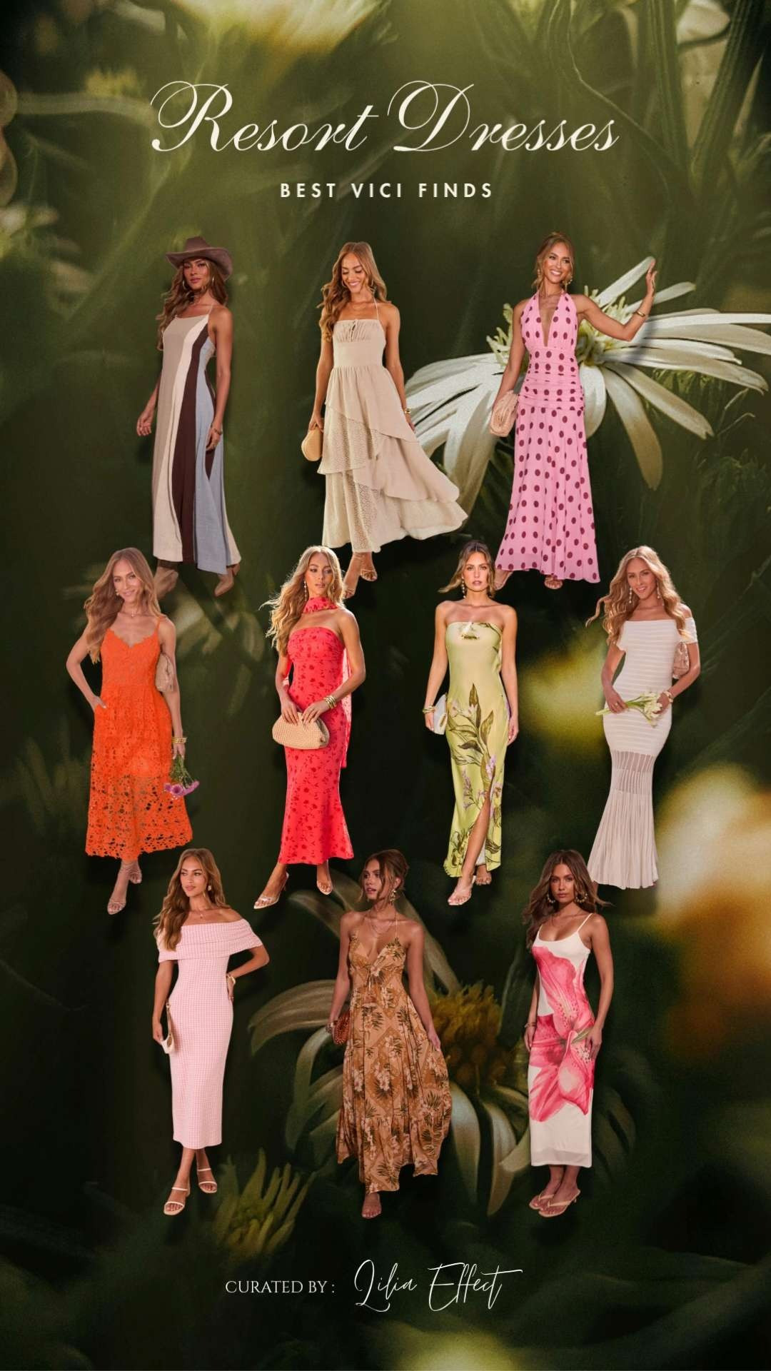 Resort dresses — best VICI finds 🌴✨ Because I have a special code for you: **LILIA35** (valid until 04/30) 🤍 Effortless, flowy pieces perfect for your next getaway or sunny day plans.
 

 

#LTKgrwm #LTKootd