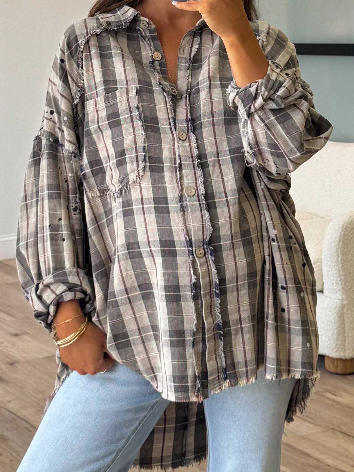 Juliette Gingham Dress | Navy | Talulah