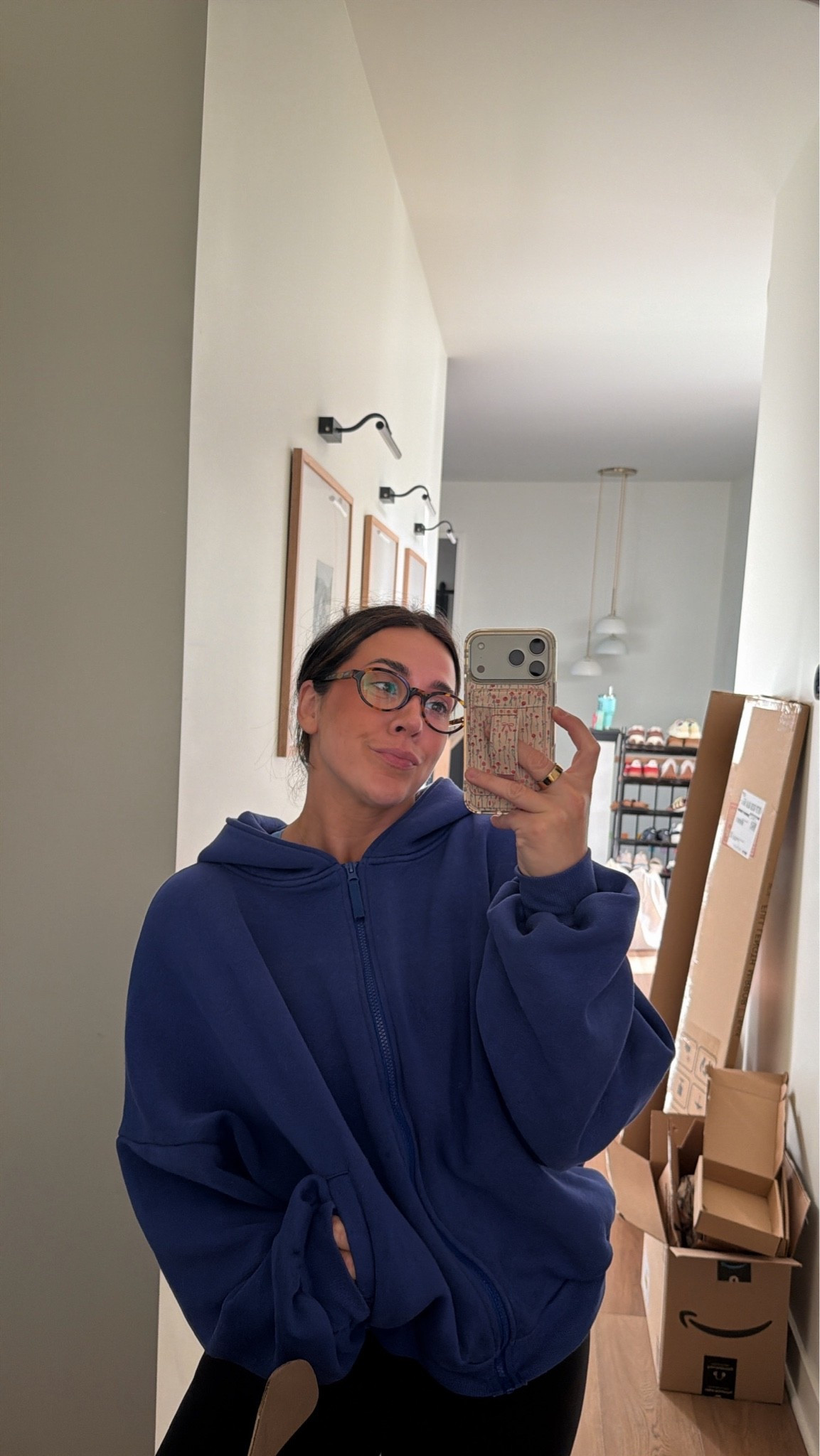 No fave oversized zip hoodie in a size L! My color is sold out but it comes in another pretty blue!

#LTKootd #LTKmomlife #LTKSeasonal