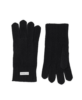 JENNIE LIU 100% Cashmere Knitted Gloves(Black, One Size) - Macy's | Macy's