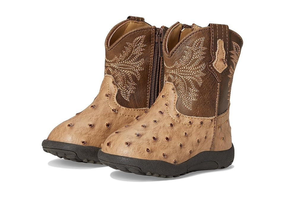Roper Kids Cowbabies Jed (Infant/Toddler) Cowboy Boots Tan : 1 Infant M, Synthetic | Zappos