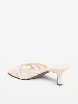 Strappy Kitten-Heel Sandals for Women | Old Navy (US)