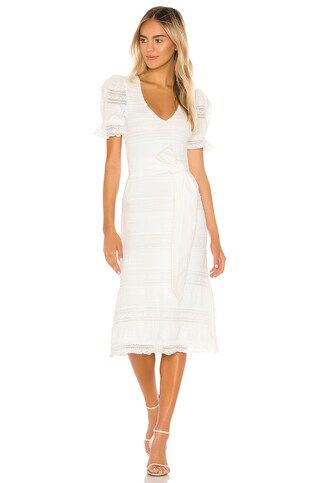 Tularosa Quinn Midi Dress in White from Revolve.com | Revolve Clothing (Global)