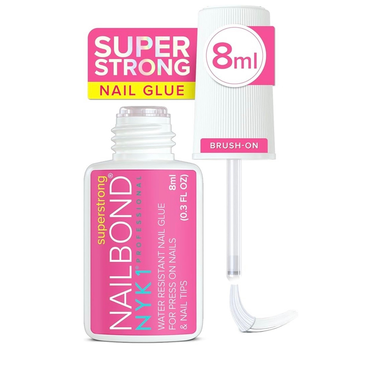 Super Strong Nail Glue for Press On Nails, Brush On Glue for Press Ons, Tips & Acrylics - Long Lasting, Maximum Strength, Mess-Free Application

#LTKStyleTip #LTKFindsUnder50 #LTKBeauty