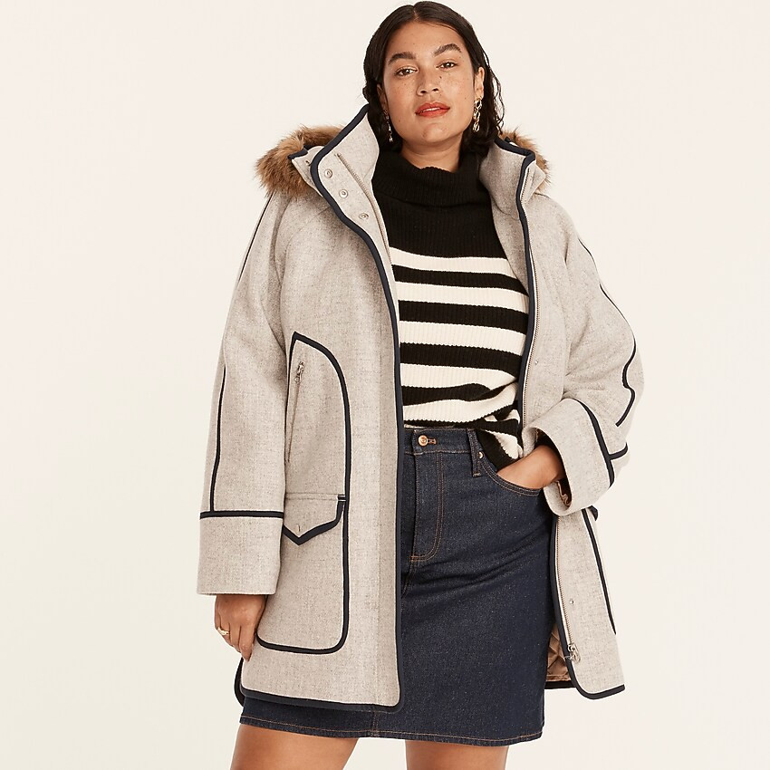 Summit parka in Italian stadium-cloth wool | J. Crew US